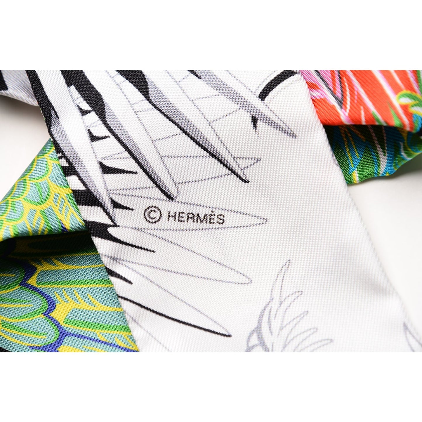 Silk Mythiques Phoenix Coloriages Twilly Blanc Noir Multicolor