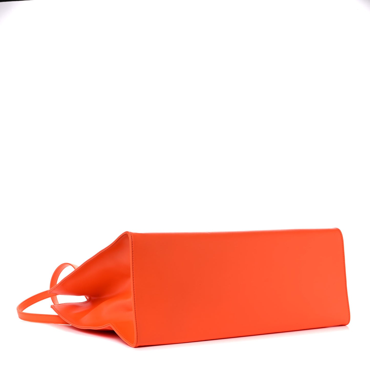 Vegan Leather Large Shopping Bag Orange