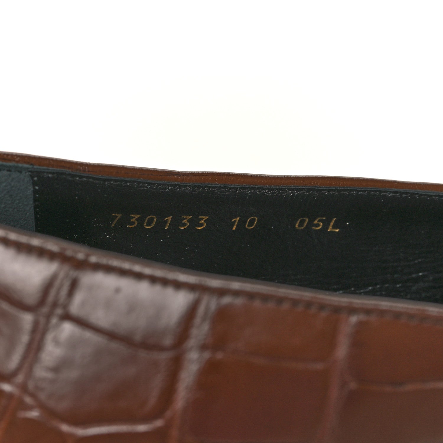 Gucci Alligator Mens Loafers 10 Brown 9 of 10