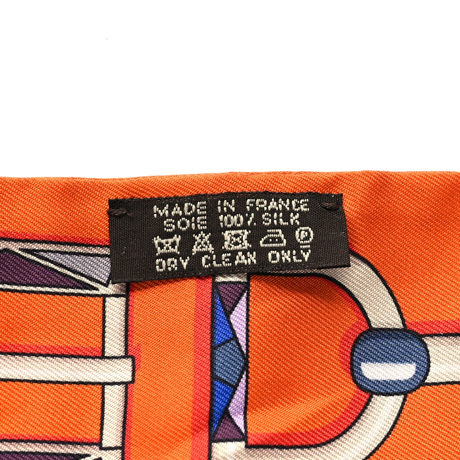 Hermes Silk Carre En Boucles Twilly Orange 3 of 4
