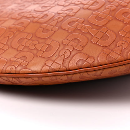 Gucci Calfskin Horsebit Embossed Glam Hobo Tan 9 of 14