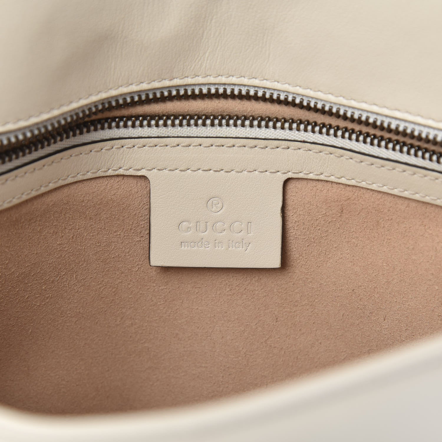 Gucci Calfskin Matelasse Small GG Marmont Shoulder Bag White 6 of 11