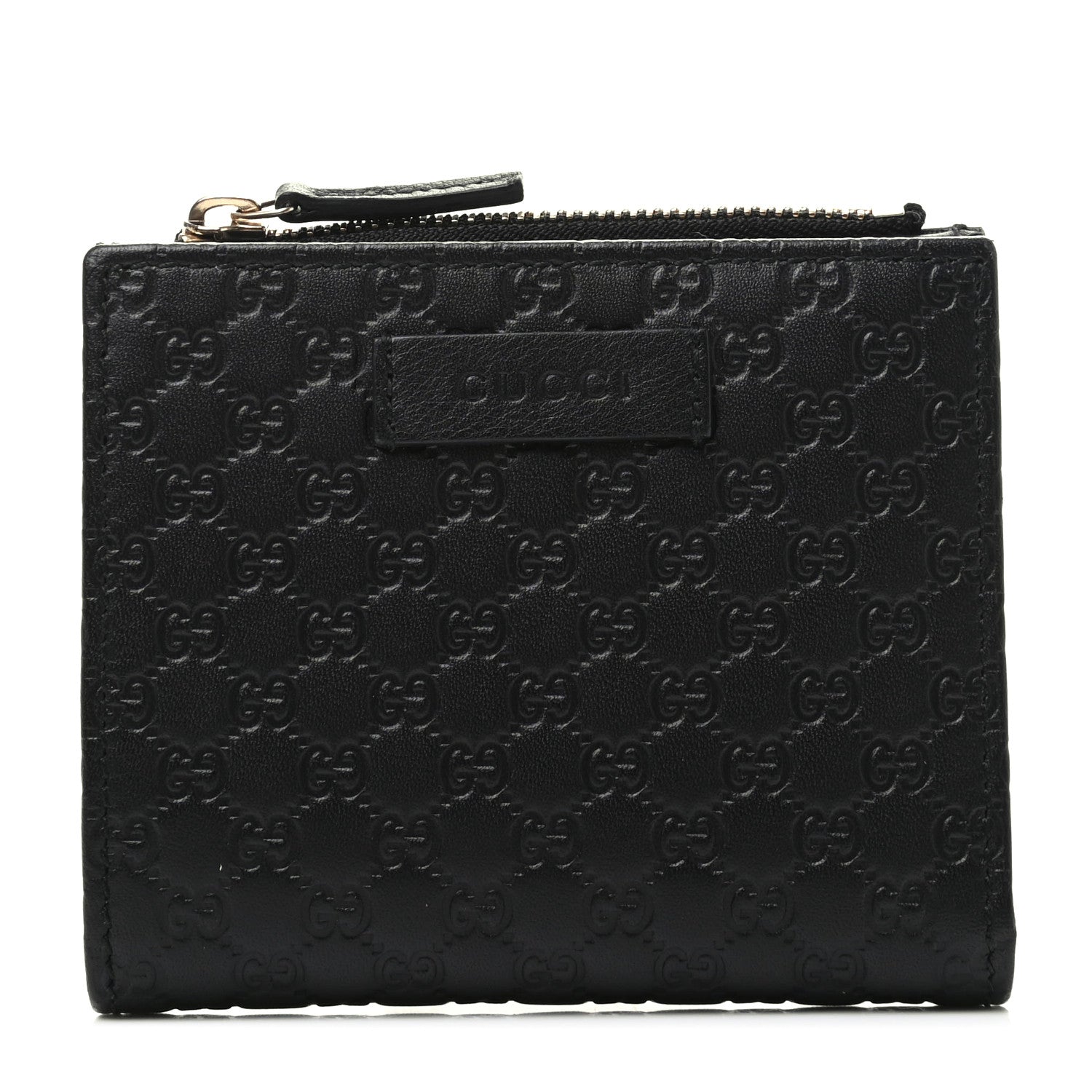 Gucci Microguccissima Snap Bi-Fold Wallet Black 1 of 7