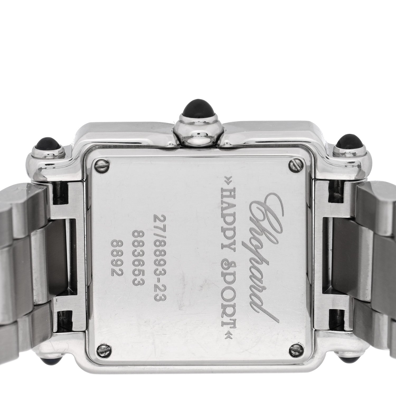 Chopard Stainless Steel 5 Diamond 23mm Happy Sport Quartz Watch Black 4 of 4
