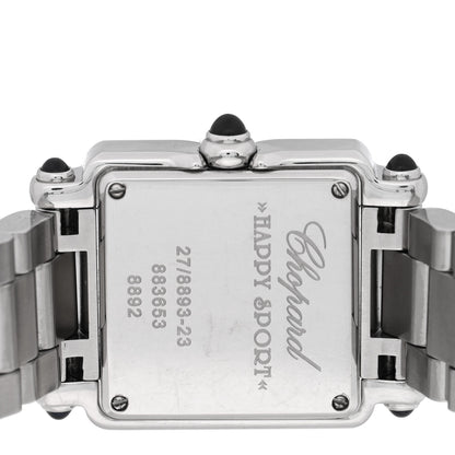 Chopard Stainless Steel 5 Diamond 23mm Happy Sport Quartz Watch Black 4 of 4