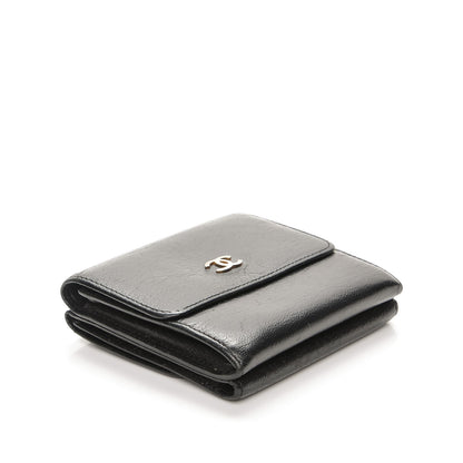 Chanel Goatskin Compact CC Flap Wallet Black 4 of 9