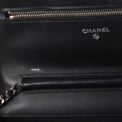Chanel Shiny Crocodile Wallet on Chain WOC Black 7 of 12