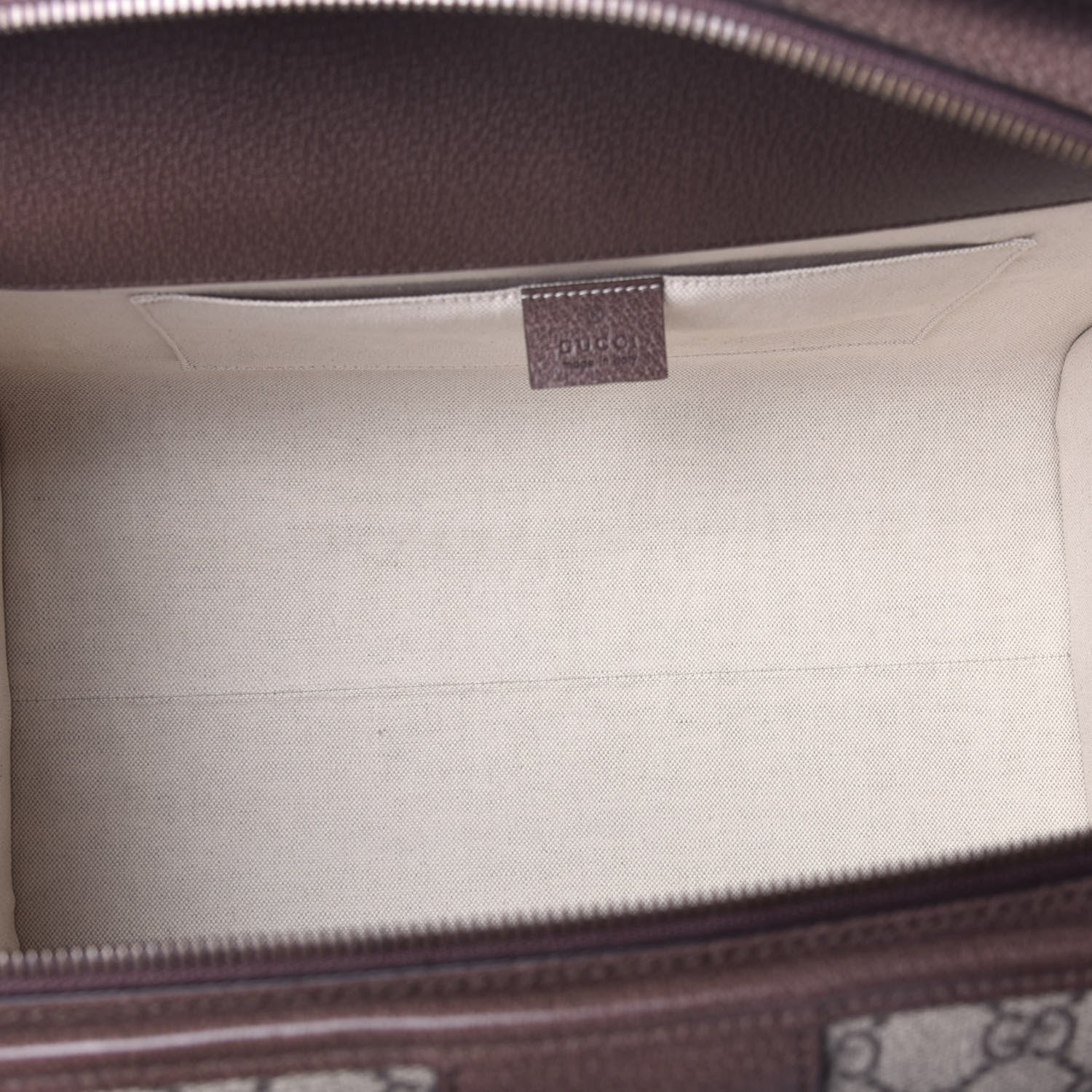 Gucci GG Supreme Monogram Web Ophidia Duffle Bag Beige New Acero 6 of 9