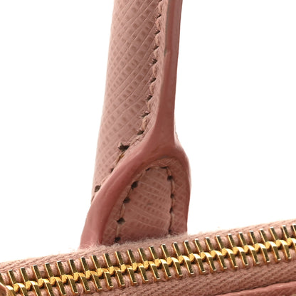 Prada Saffiano Lux Small Double Zip Tote Orchidea 13 of 13