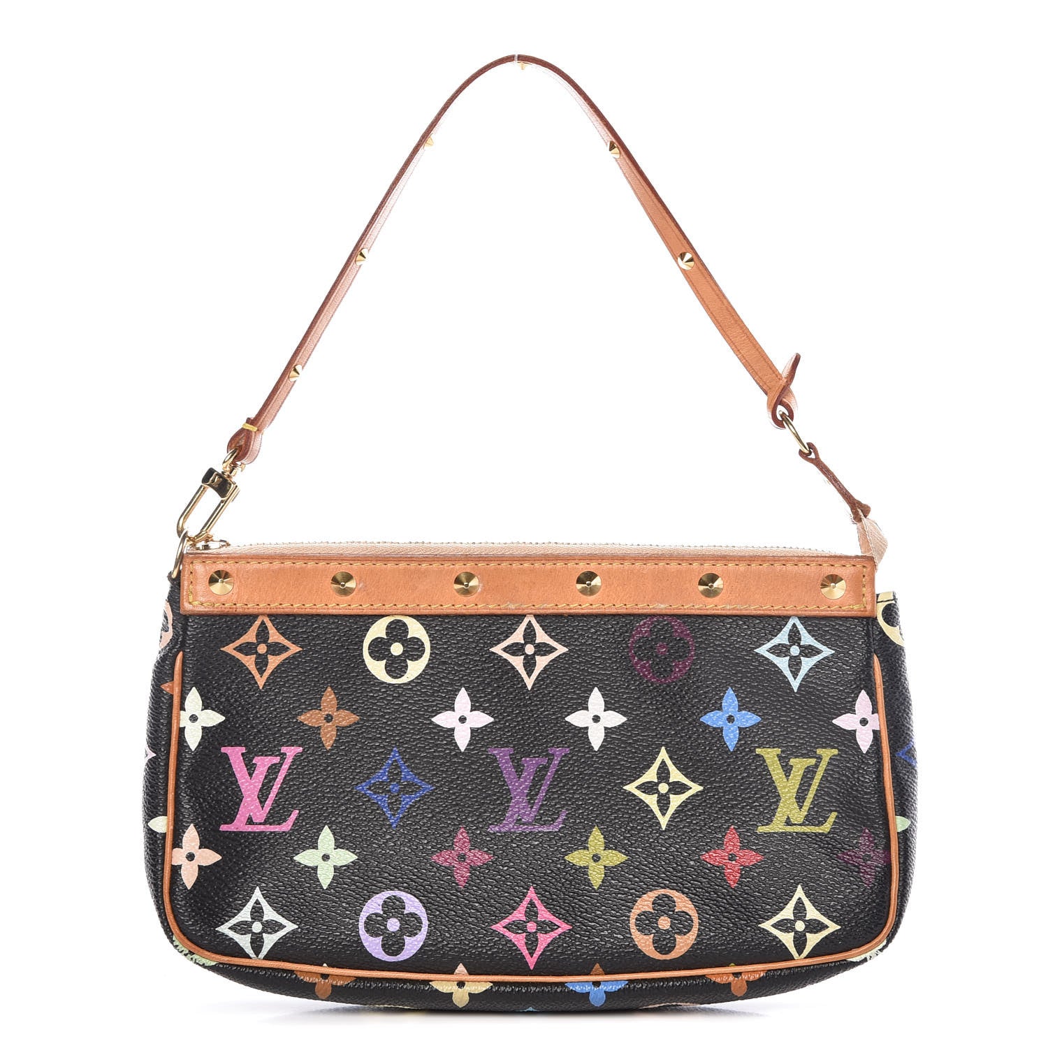 Louis Vuitton Monogram Multicolor Pochette Accessories Black 1 of 10