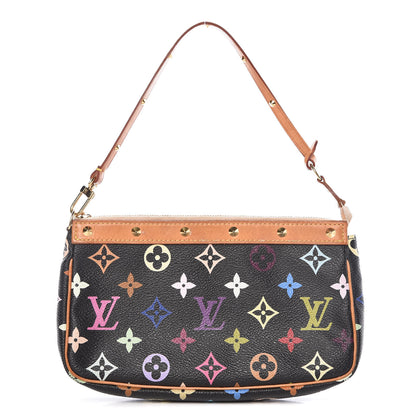 Louis Vuitton Monogram Multicolor Pochette Accessories Black 1 of 10
