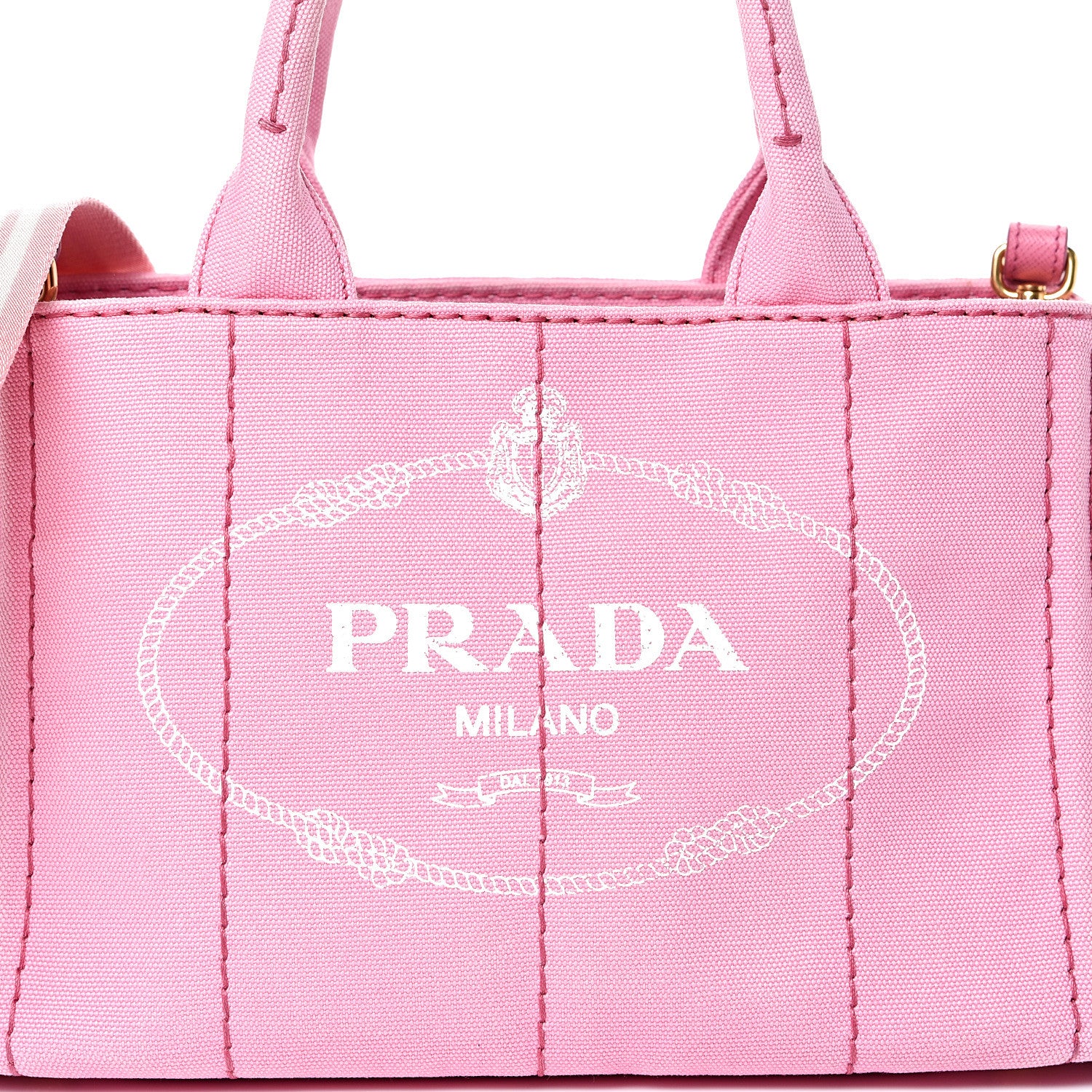Prada Canapa Small Logo Tote Geranio White 8 of 10