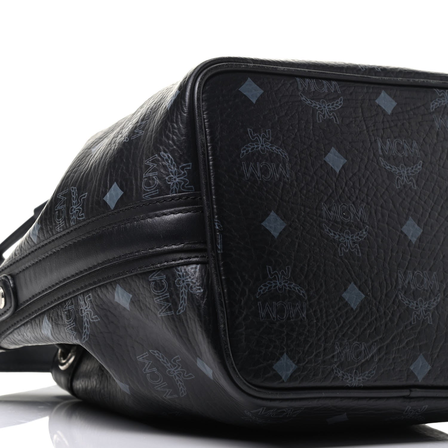 MCM Visetos Essential Drawstring Bucket Bag Black 11 of 15