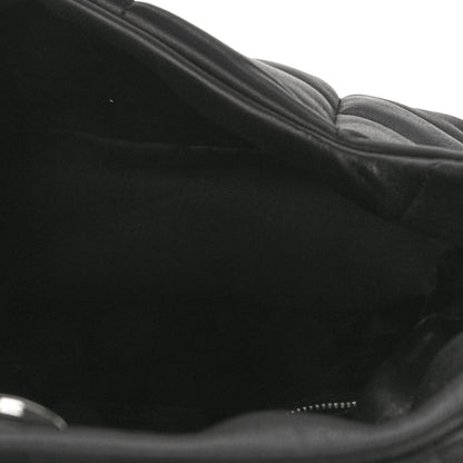Saint Laurent Lambskin Quilted Small Loulou Puffer Monogram Chain Satchel Black 5 of 8