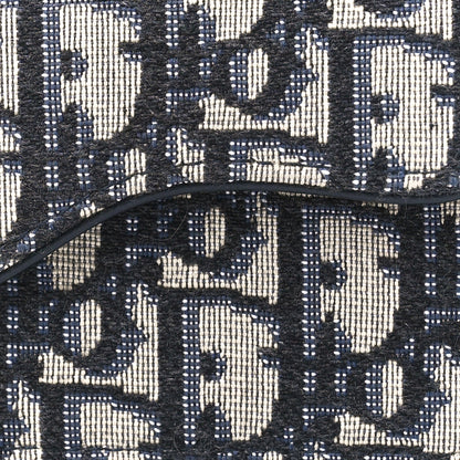 Christian Dior Oblique Saddle Card Holder Blue 8 of 13