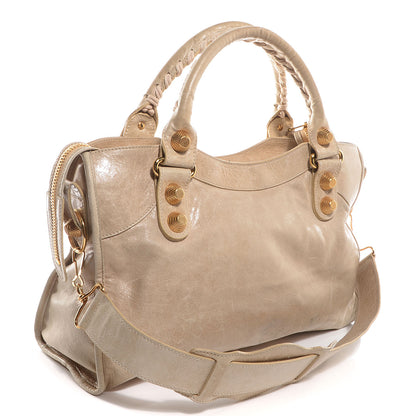 Balenciaga Agneau Giant 21 Gold Hardware CIty Sahara 8 of 13
