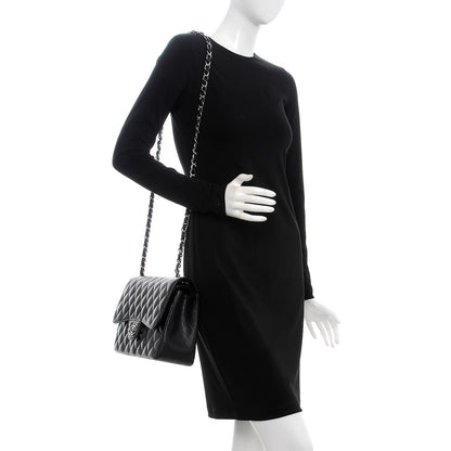 Chanel Caviar Quilted Jumbo Double Flap Black 2 of 8