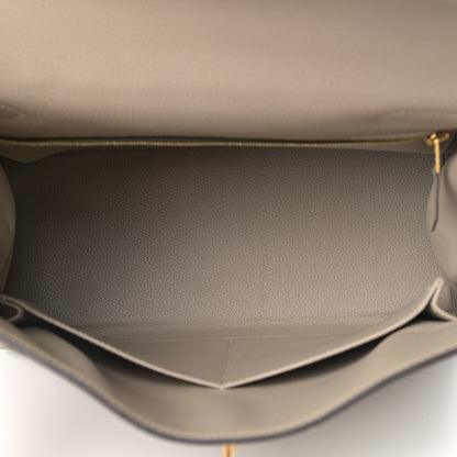 Hermes Togo Kelly Retourne 28 Gris Tourterelle 5 of 18