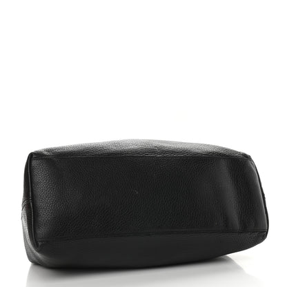 Gucci Pebbled Calfskin Medium Soho Chain Shoulder Bag Black 4 of 13