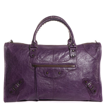 Balenciaga Agneau Classic Hardware Work Raisin 1 of 11