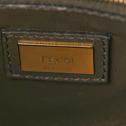 Fendi Nappa Mini Peekaboo Iconic Satchel Coal 6 of 10