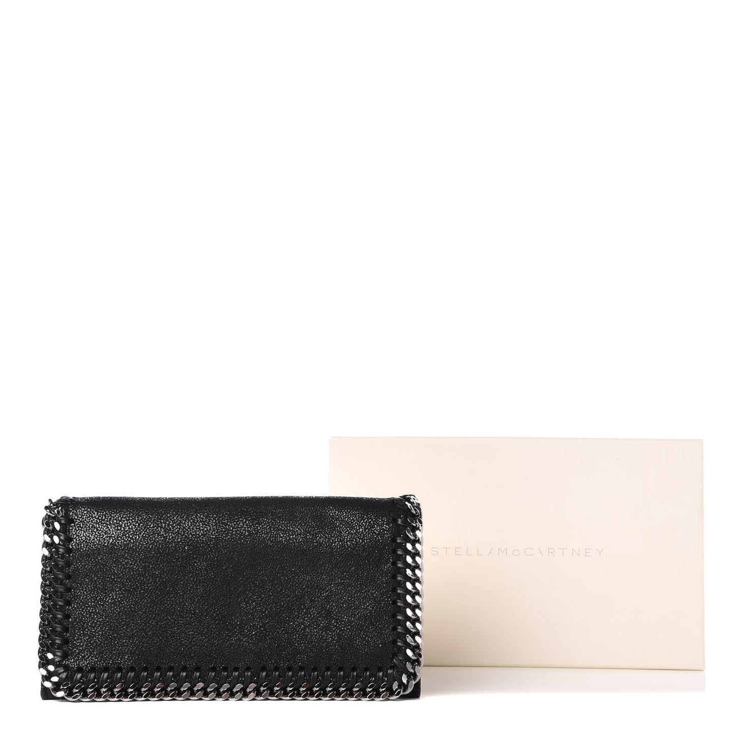 Shaggy Deer Falabella Flap Wallet Black