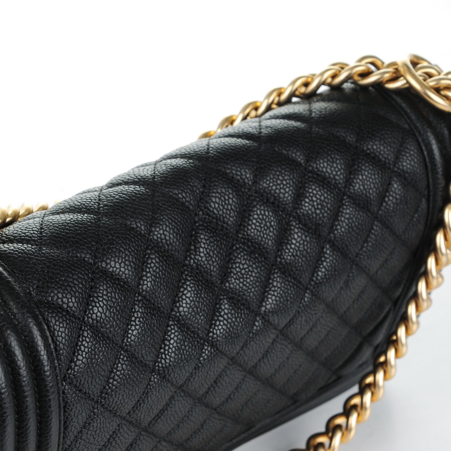 Chanel Caviar Quilted Medium Boy Flap Black 9 of 10