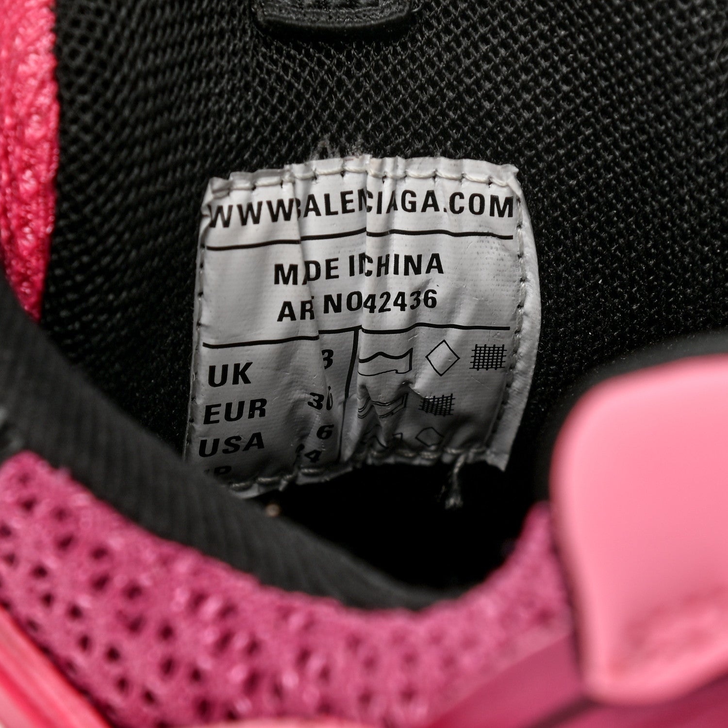 Balenciaga Mesh Nylon Metallic Fabric Womens Track Sneakers 36 Pink Blue 7 of 11