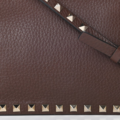 Valentino Garavani Pebbled Calfskin Rockstud Camera Crossbody Bag Cacao 8 of 10