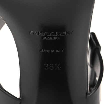 Saint Laurent Vitello Vernice Cassandra 75 Sandals 36.5 Black 8 of 9
