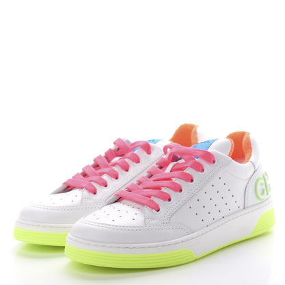Chanel Calfskin Womens Logo Sneakers 38.5 White Multicolor 3 of 9