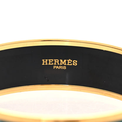 Hermes Enamel Printed Wide Clous en Trompe l'Oeil Bracelet 70 5 of 5