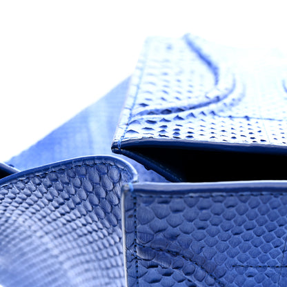 Celine Snakeskin Medium Phantom Luggage Blue 12 of 13
