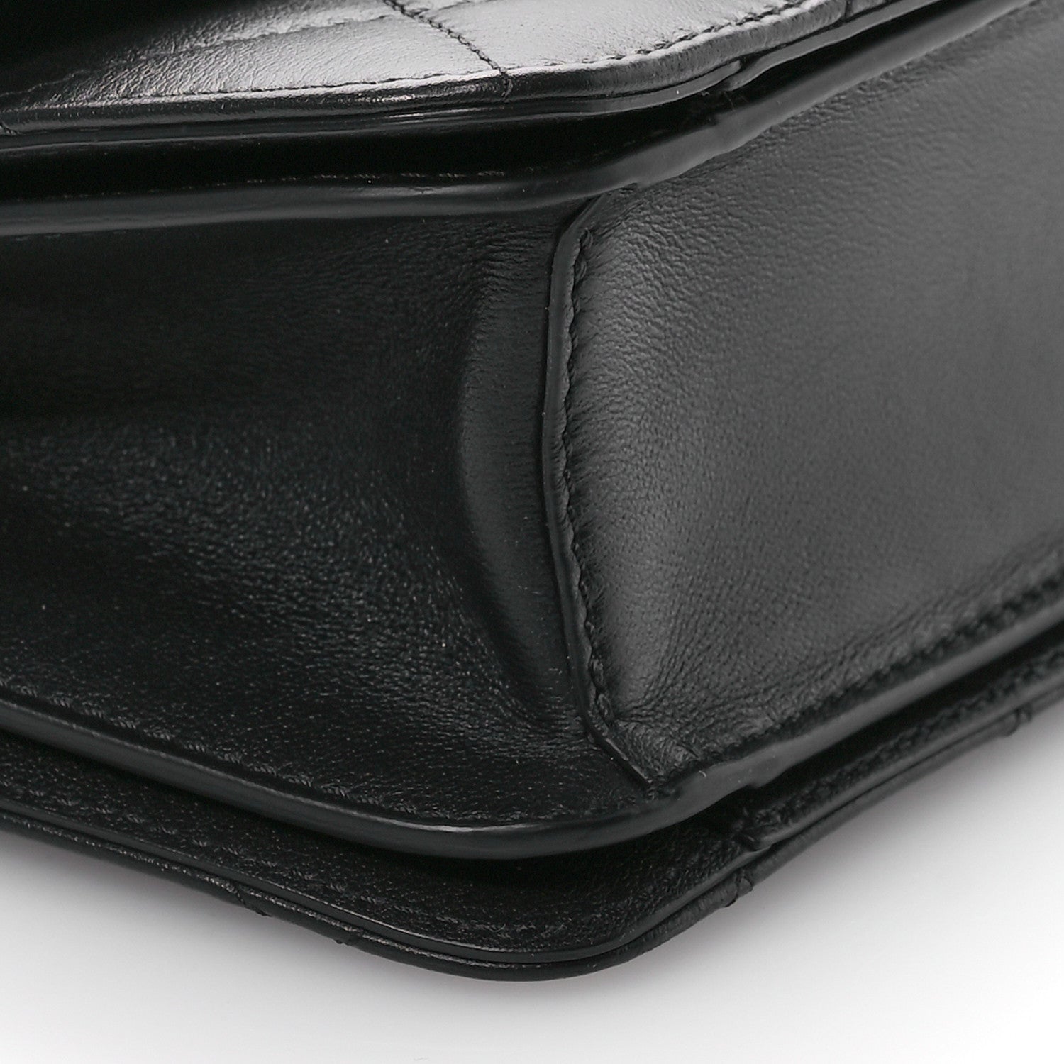 Chanel Calfskin Quilted Small Top Handle Flap Black 9 of 11