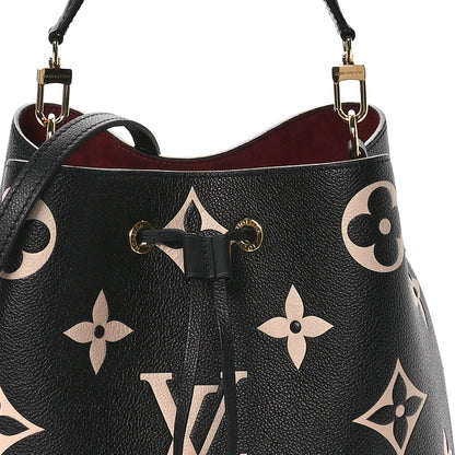 Louis Vuitton Empreinte Monogram Giant Neonoe MM Black Beige 8 of 10