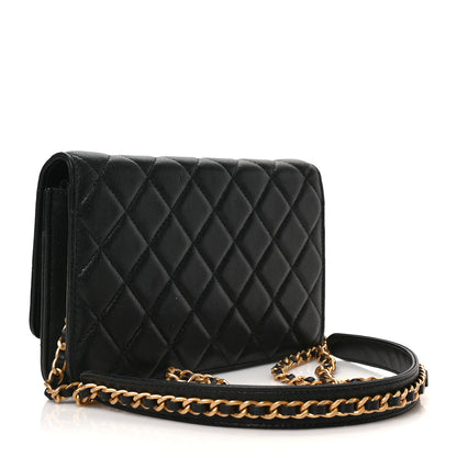 Chanel Lambskin Quilted Infinity Wallet On Chain WOC Black 3 of 10