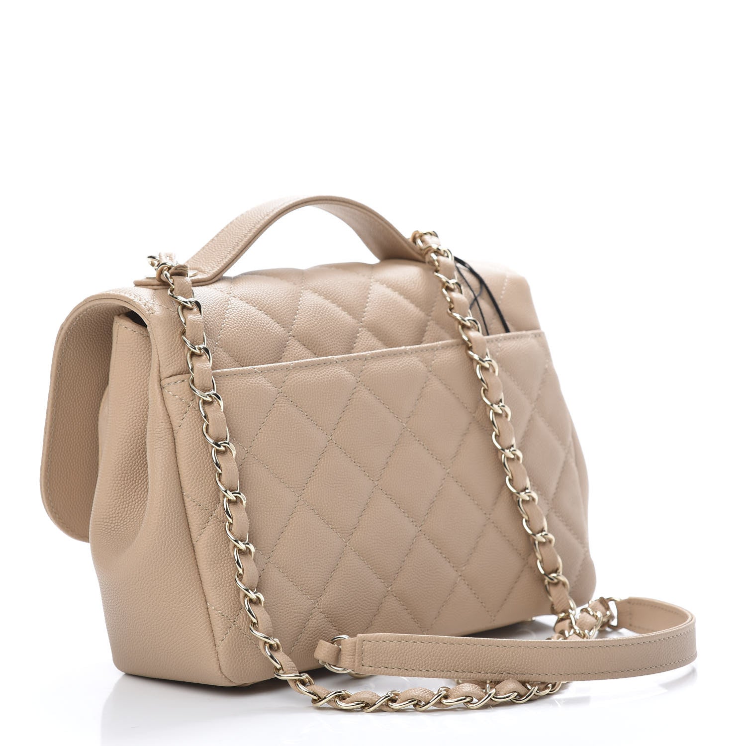 Chanel Caviar Quilted Medium Business Affinity Flap Beige 3 of 10