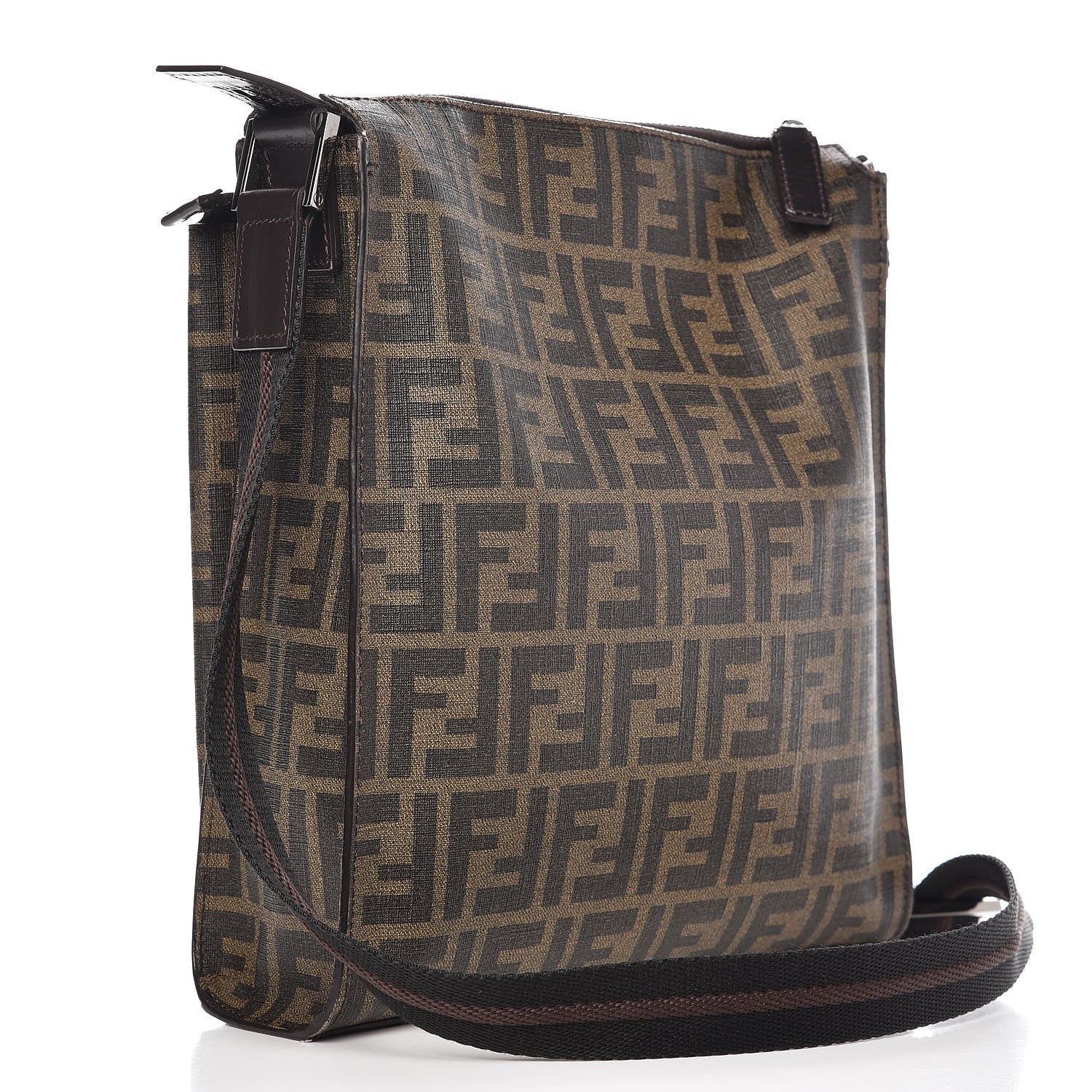 Fendi Zucca Spalmati Messenger Bag Tobacco 3 of 11