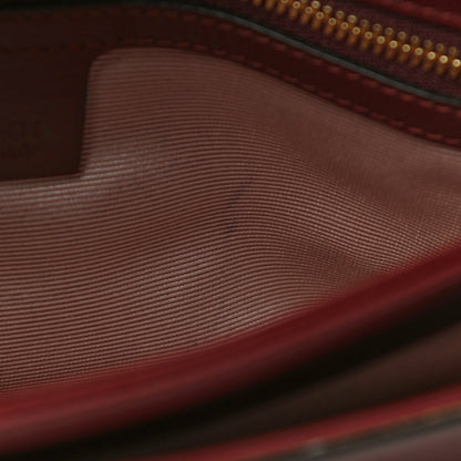 Gucci Vitello Palmellato Lux Small Arli Flap Shoulder Bag Vintage Bordeaux 14 of 15