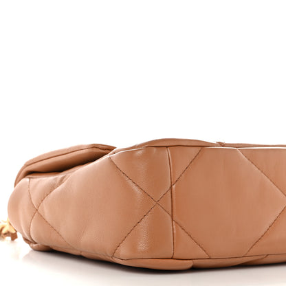 Chanel Lambskin Quilted Medium Chanel 19 Flap Brown 9 of 12