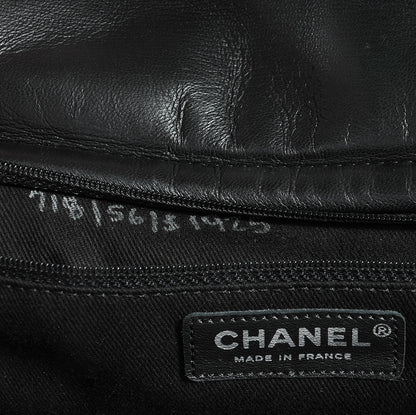 Chanel Lambskin Cells Accordion Tote Black 7 of 8