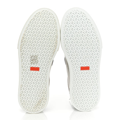 Hermes Calfskin Canvas Day Sneakers 41.5 Black White 5 of 12
