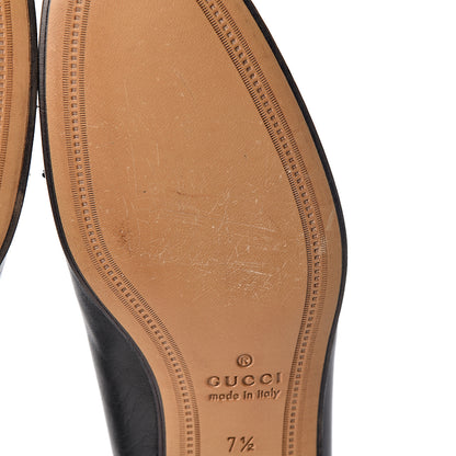 Gucci Lambskin Wolf Embroidered Mens Brixton Horsebit Loafers 7.5 Black 8 of 10