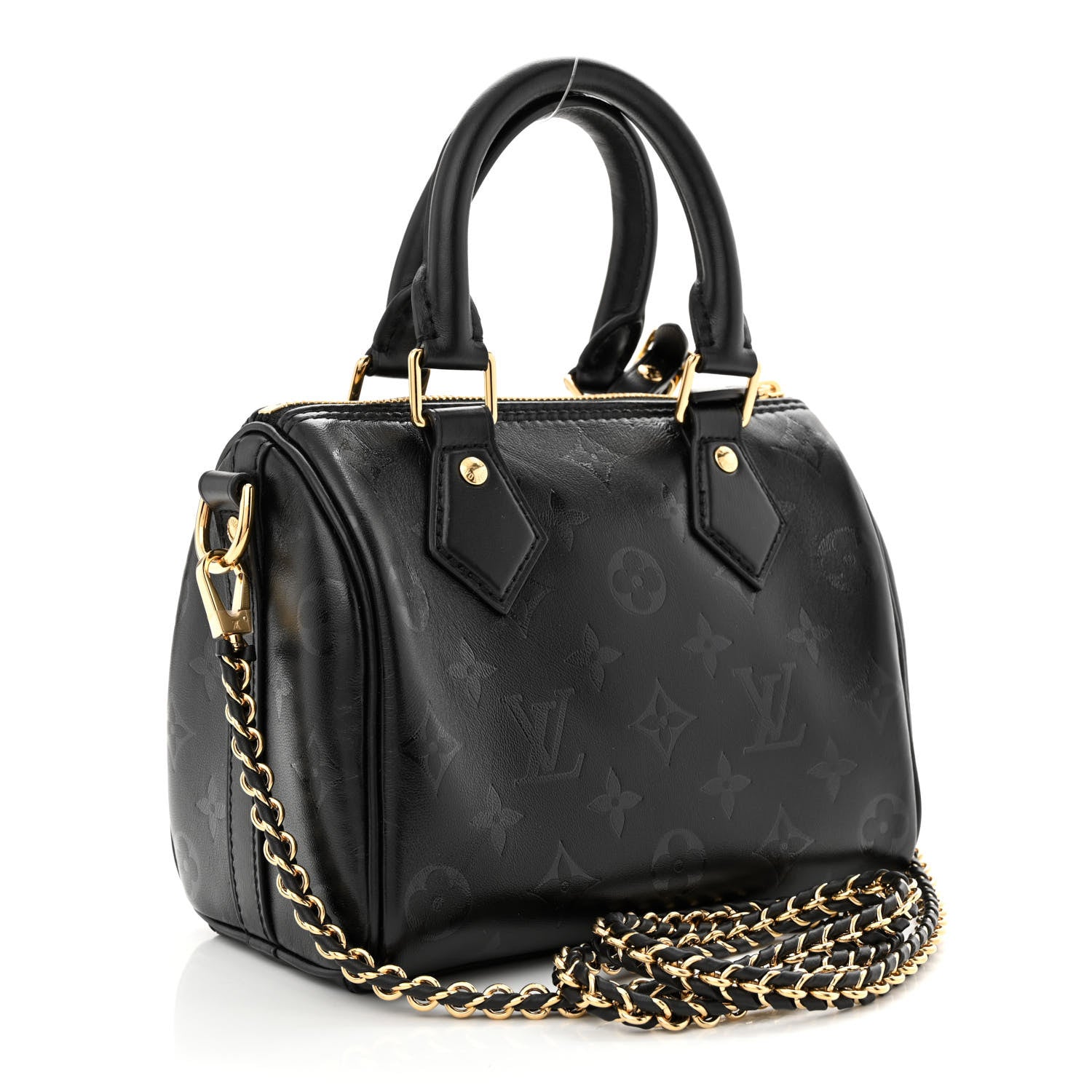 Louis Vuitton Monogram Ink Speedy BB Black 3 of 10