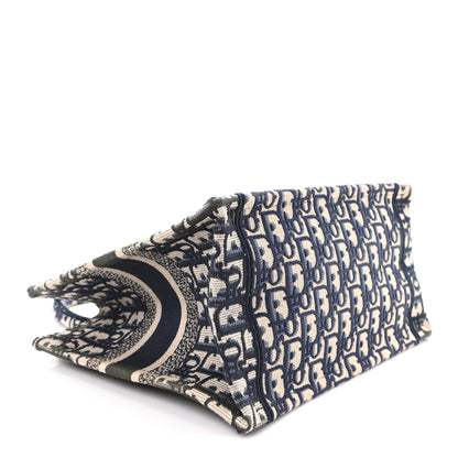 Christian Dior Oblique Small Book Tote Blue Multicolor 4 of 12