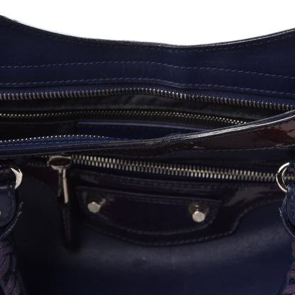 Balenciaga Smooth Calfskin Metallic Patent Giant 12 Silver Hardware City Ultraviolet 10 of 22