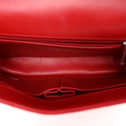 Chanel Calfskin Quilted Medium CC Filigree Flap Red 5 of 10