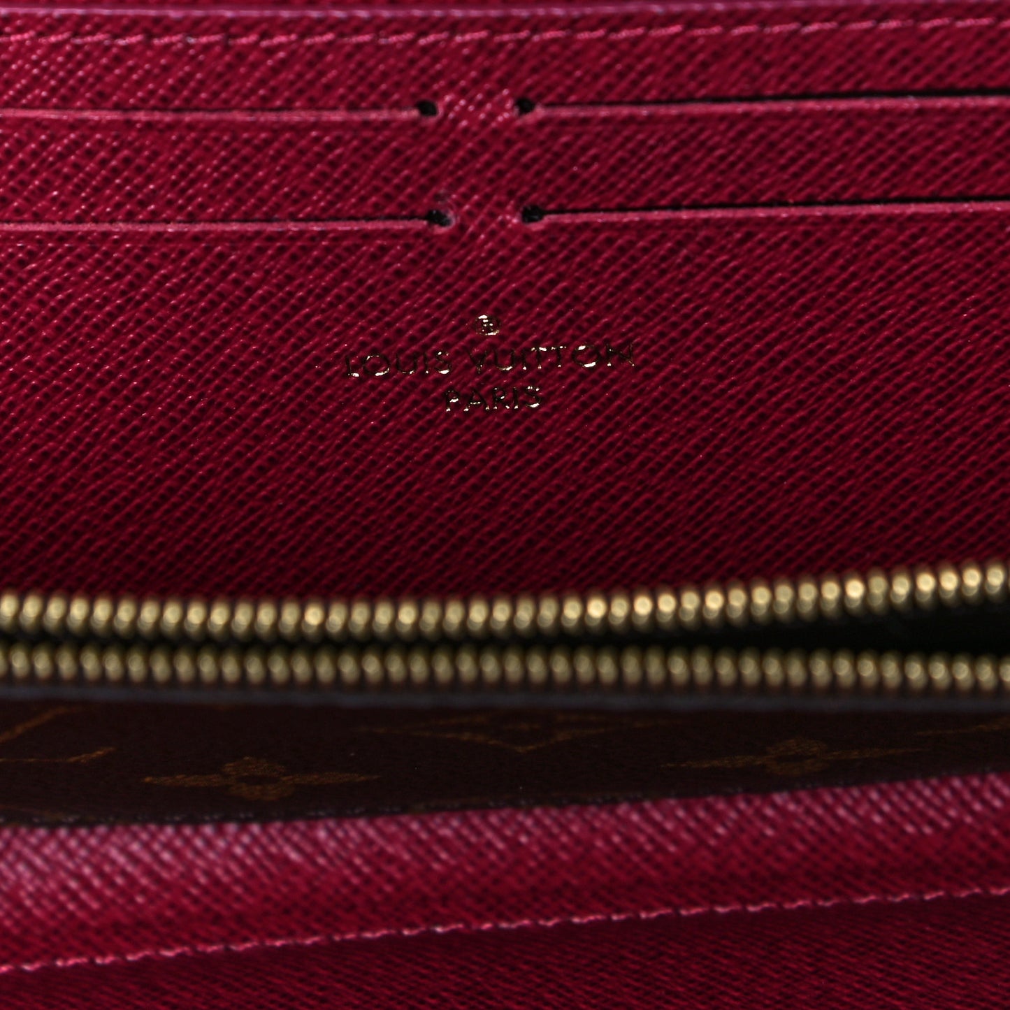 Monogram Clemence Wallet Fuchsia