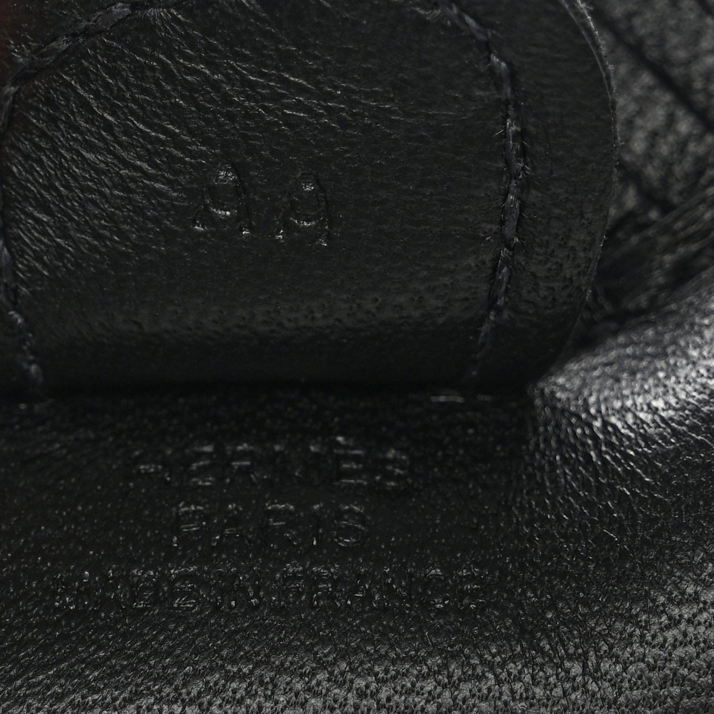 Milo Lambskin Grigri Rodeo Horse Bag Charm PM So Black