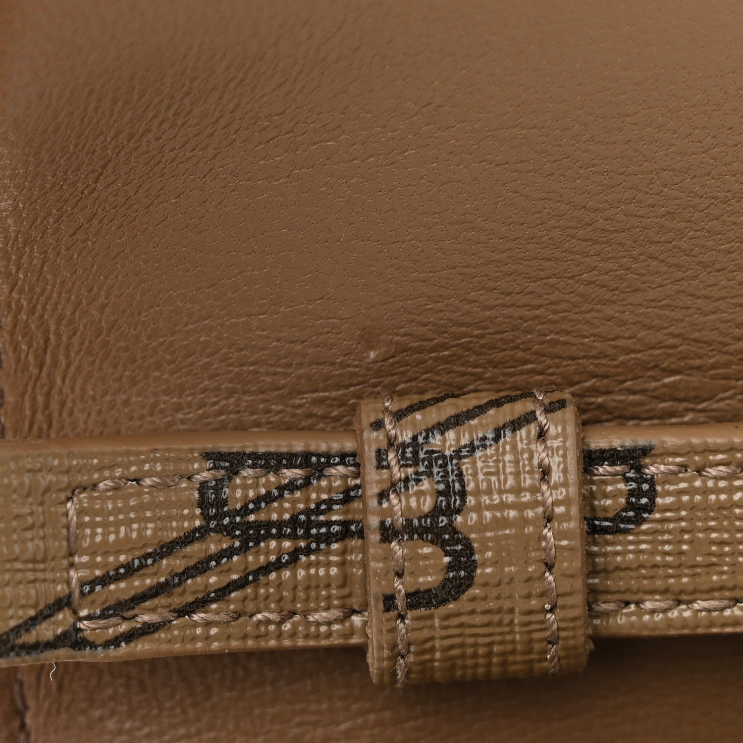 Balenciaga Coated Canvas BB Monogram Hourglass Chain Bag Beige Brown 11 of 13
